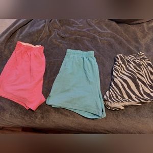 Set of Three Soffe Shorts (M and L)